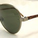 1970s 80s Aviator Vintage Sunglasses Tortoiseshell arms Foster Grant