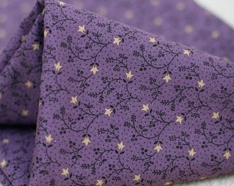 Patch Cotton No.11, Violet Floral Cotton A Yard, U2133