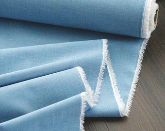 SALE, Neat vintage style Light BLUE Cotton, U3176