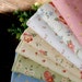 Floral cotton Fat Eighth set of 7, U2419