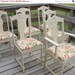 ON SALE 6 French shabby and chic dining chairs furniture by ShabbyHomeFurniture at Etsy