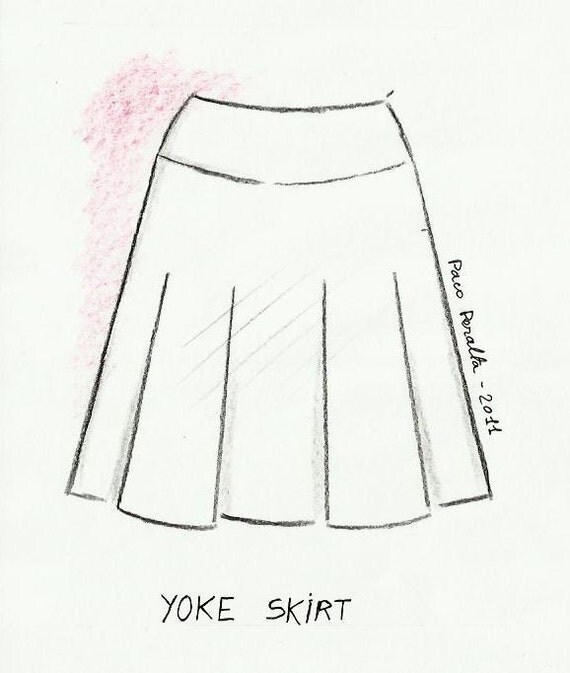 YOKE SKIRT pattern.
