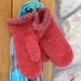Women's Hand Knit Mohair Mittens - Southwest Desert
