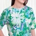 1960s Blouse - Vintage 60s Talk of the Town Mod Floral Linen Blouse - S