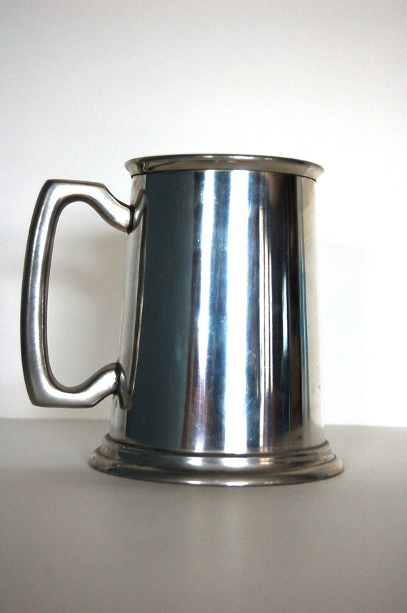 Vintage Beer Mug Metal Mug Pewter Mug