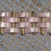 Wide Lilac Basketweave Thermoset Bracelet (BR-2-1)