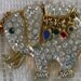 Pave Crystal Elephant Brooch/Pin (B-1-5)