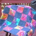 Denin and Bright Color Funky Baby Quilt - Clearance Sale