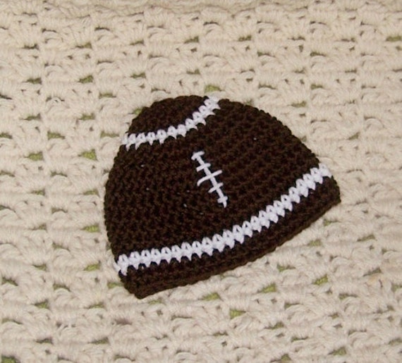 Baby Football Hat Photo Prop Newborn to 12 Months You Pick The