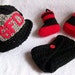 Firefighter Baby Fireman Helmet, Boots and Diaper Cover Set 3 Piece Baby Firemans Set Newborn to 12 Months You Pick The Colors And Size
