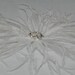 White flower, head piece, fascinator, clip