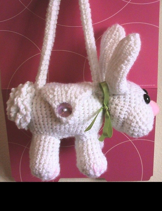 Crochet Child's Purse BUNNY RABBIT