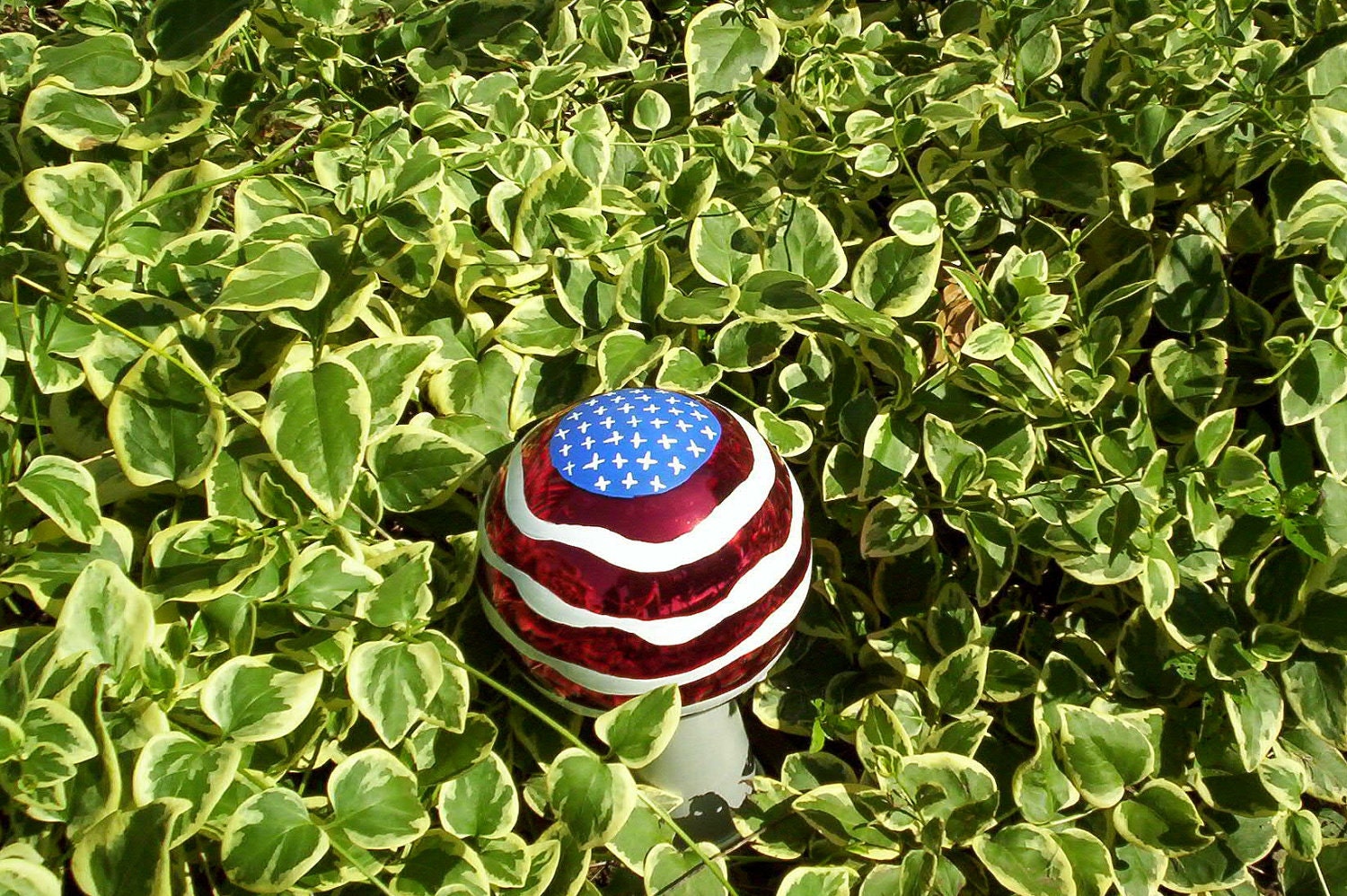 Patriotic Gazing Ball