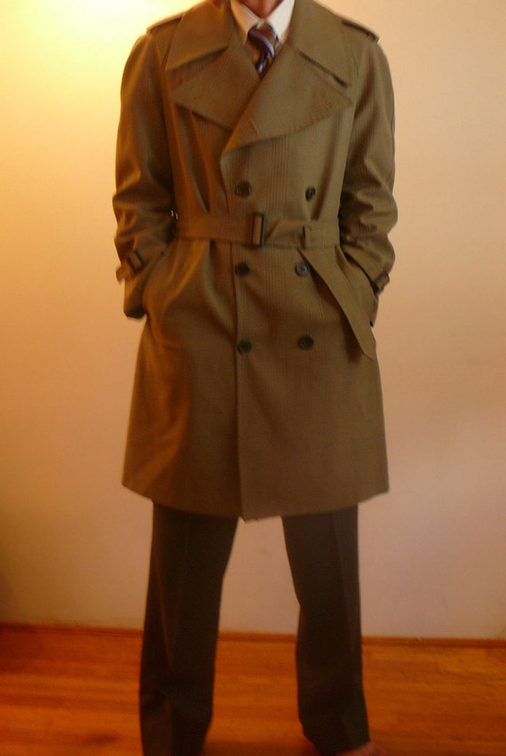 Men's London Fog double breasted trench coat Prince of