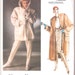 Vintage Coat Pattern 80s Vogue Paris Christian Dior Hooded Jacket Stirrup Pants L 38 bust Size 16 UNCUT FF