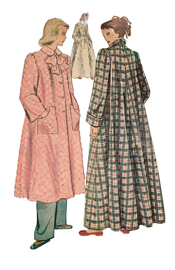 Simplicity 2600 Vintage 40s Flowing Robe Pattern