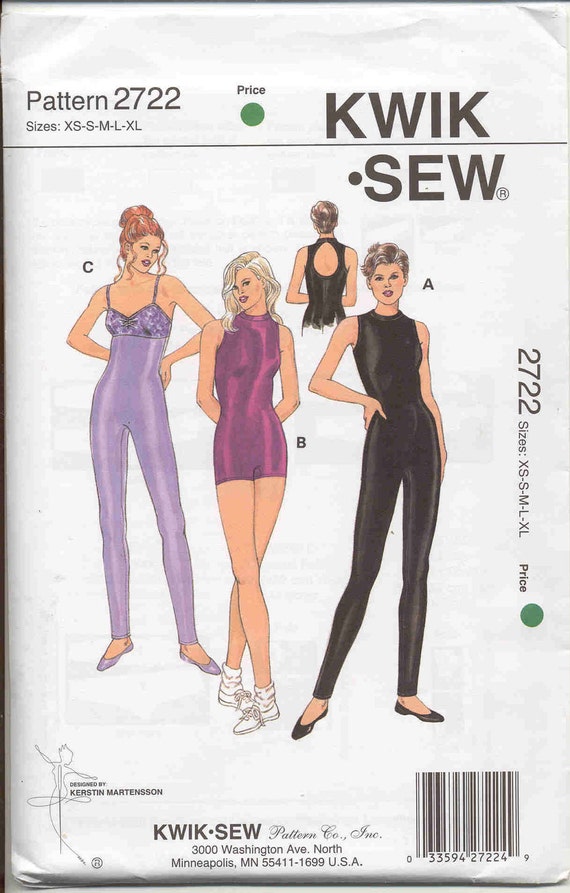 Kwik Sew pattern 2722 Catsuit Pattern