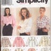 Simplicity 8620 Plus size blouse pattern