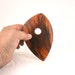 Large Triangular Cocobolo Pottery Tool, Bowl Rib