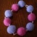 Spring Felted Bracelet Lilac & Hyacinth