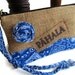 Ready to Ship. Eco Friendly Upcycled Wristlet, Pouch, Clutch. Ka'u Coffee.Handmade in Hawaii.