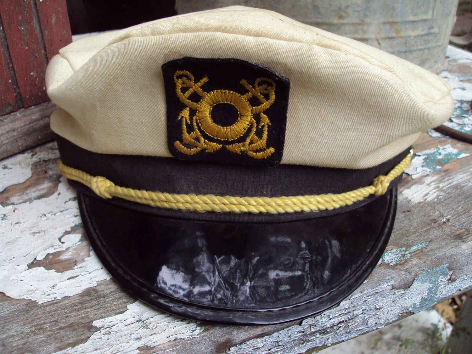 Vintage Yachting Cap Child's Yachting or by NoSugarExtraCream