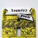 Labeled Series, Laundry Room, one of a kind, light switch cover, switchplate, wallplate, yellow, whimsical