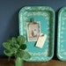Terrific Teal - Vintage Metal Trays