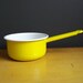 Bright Spot of Yellow - Vintage Enamel Saucepan