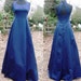 Lovely Midnight Blue 80's Evening Gown by Urban Girl Nites Estmated Size 6 80s Prom Dress Vintage Prom Dress Vintage Evening Gown