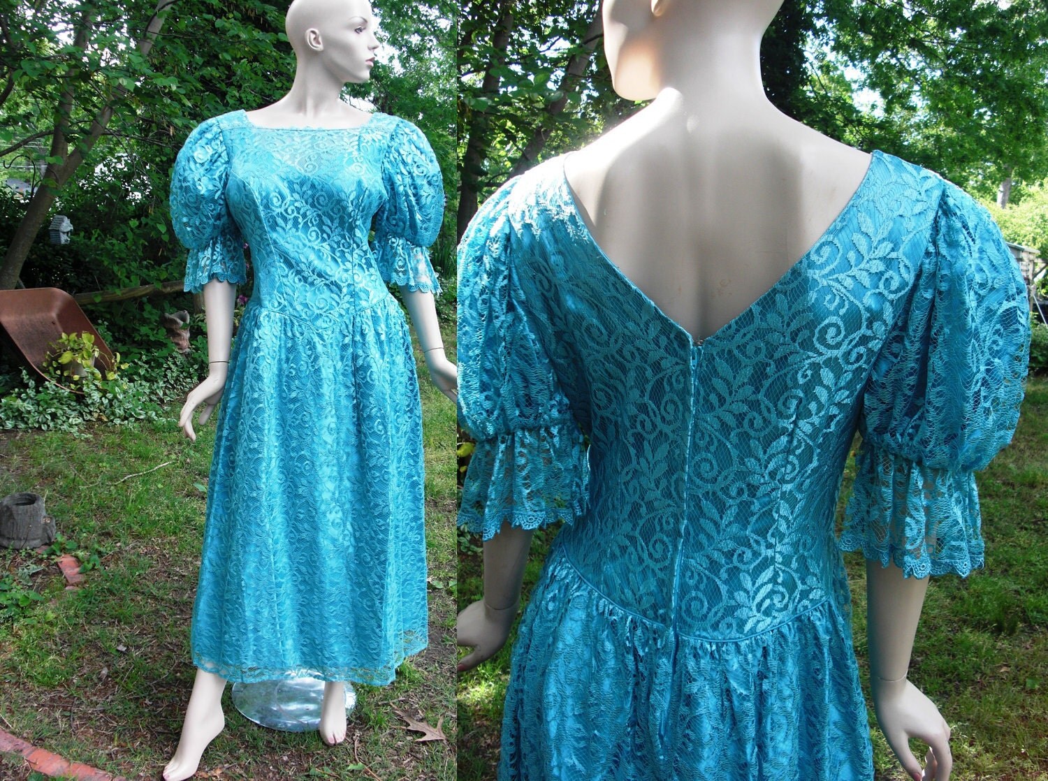 Blue 80s Prom Dresses For Sale