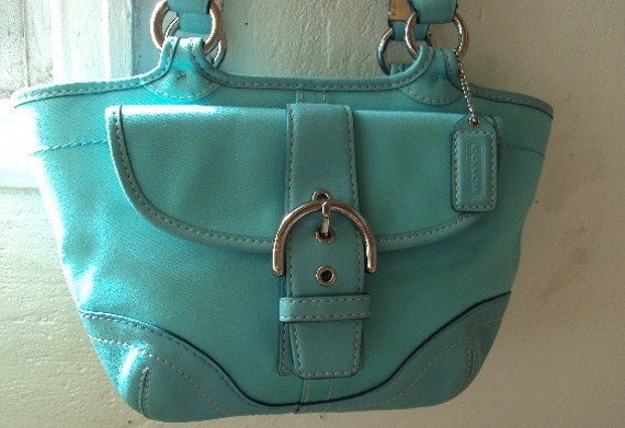 COACH Turquoise Soho tote Bag