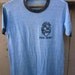 vintage super soft heather blue Honolulu Police Recruit ringer t shirt