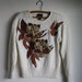 STOREWIDE SALE amazing vintage applique cheetah knit sweater // top