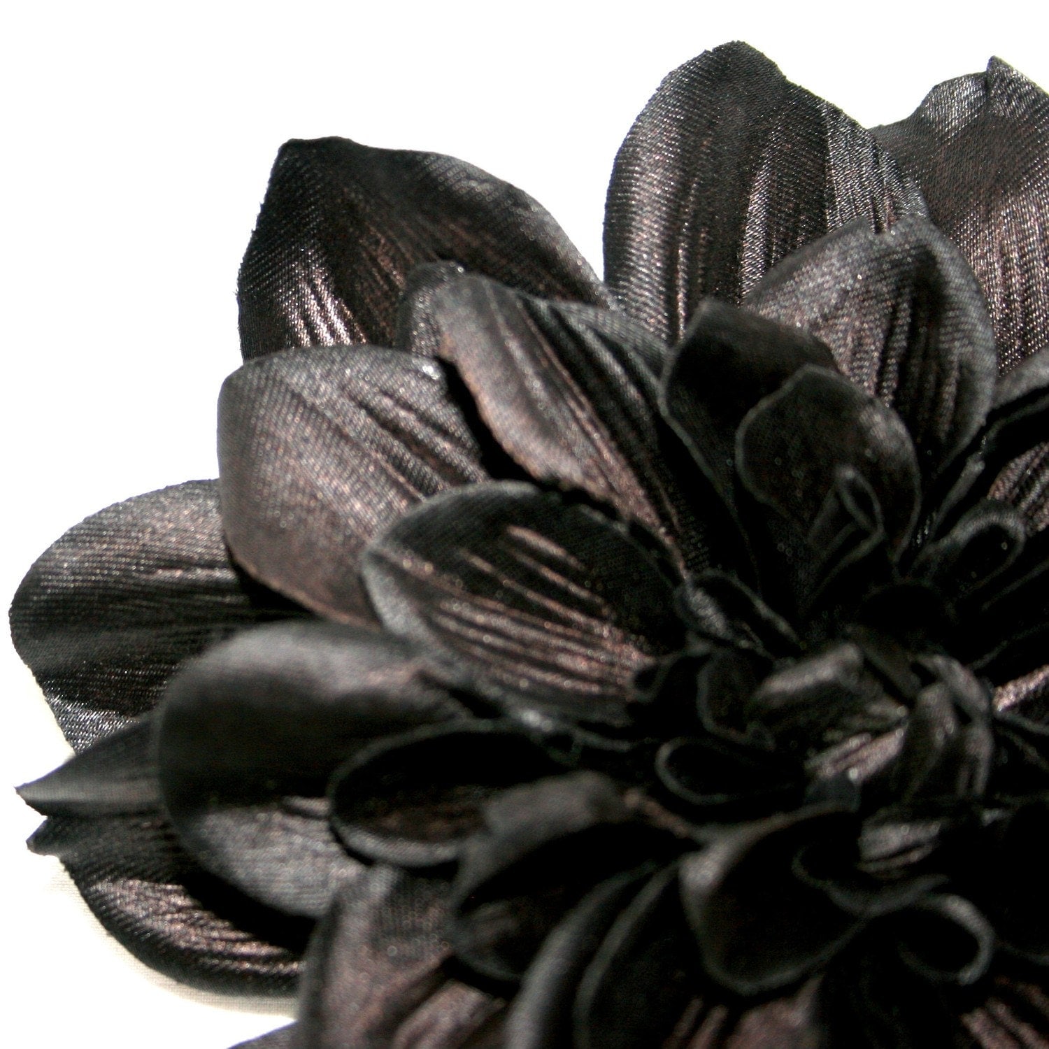 1 Black Artificial Silk Dahlia Artificial by SilkInspirations