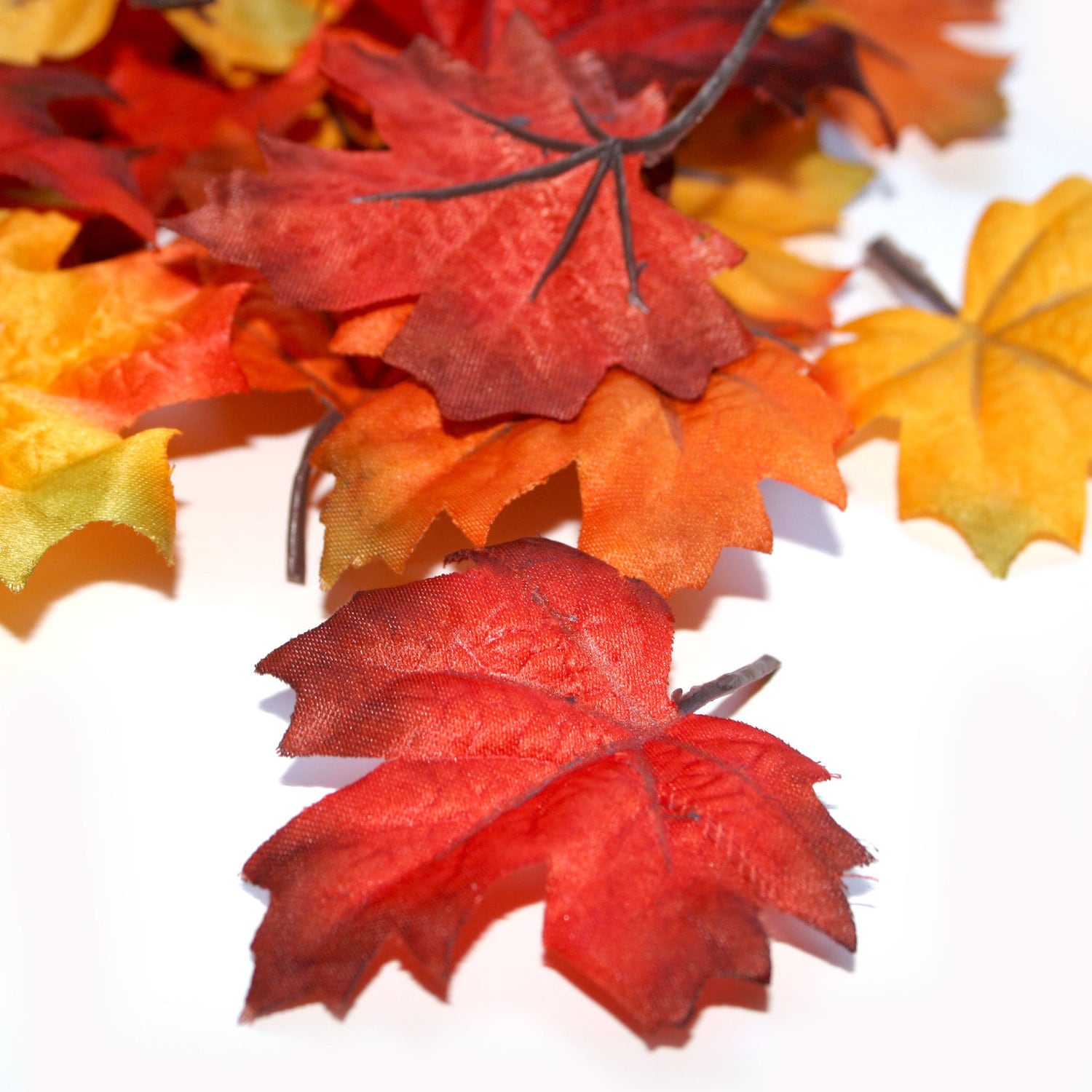 25 Fall Leaves Artificial Leaves Silk Leaves