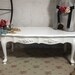 Vintage Painted Cottage Chic Shabby White French Coffee Table CFT211