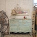Painted Cottage Shabby Aqua Vintage Dresser DR282