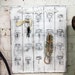 Painted Cottage Chic Shabby White Hotel Key Holder