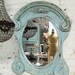 Painted Cottage Chic Shabby Aqua Mirror MR266