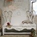 Painted Cottage Chic Shabby White Handmade Farmhouse Bench BCH