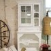 Painted Cottage Shabby White Handmade French Farmhouse China Cabinet CC331