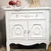 Painted Cottage Chic Shabby White French Night Table NT403