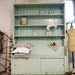 RESERVE ANNE Painted Cottage Chic Shabby Mint Green Farmhouse Hutch CC340