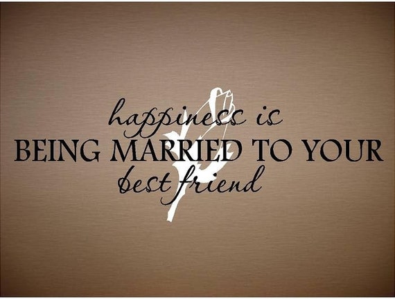 Items similar to Quote  Happiness Is Being Married  To Your 