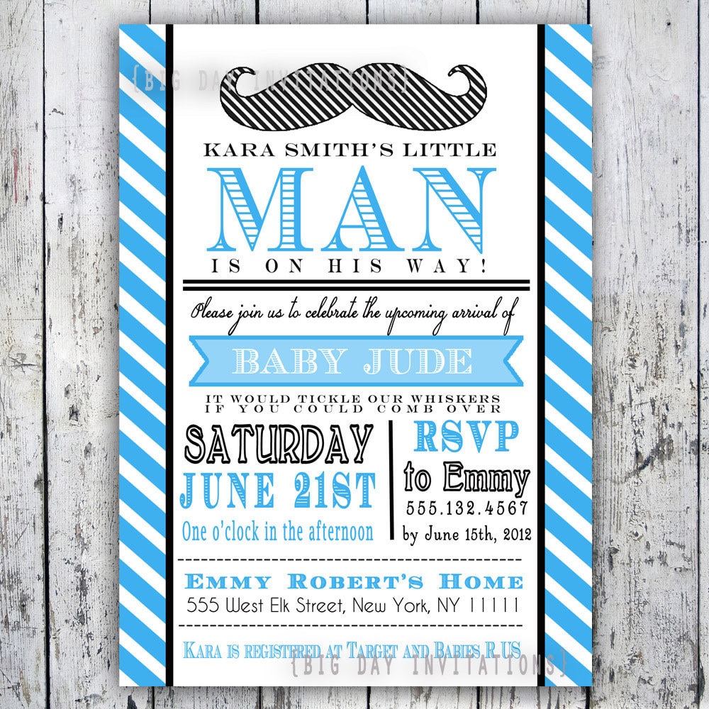 Little Man Themed Invitation 9