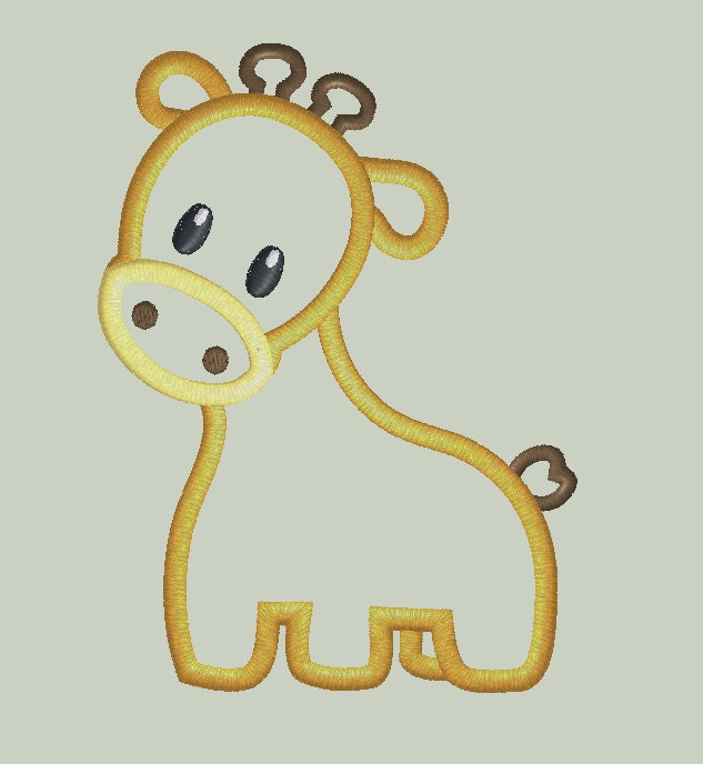Baby Giraffe Applique Design NEW