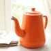 vintage orange teapot