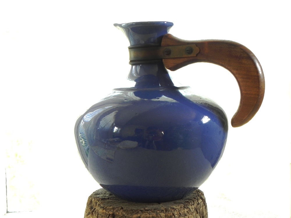 vintage Bauer pottery water pitcher