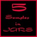 5 Mineral Eyeshadow Samples in JARS
